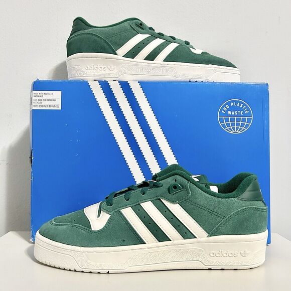 Adidas Rivalry Low “Collegiate Green” Men’s Size 10 Lifestyle Sneakers - Picture 1 of 9